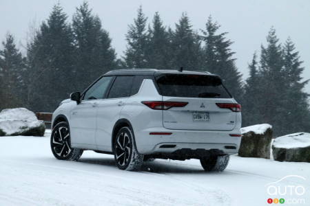 Rear of Mitsubishi Outlander PHEV